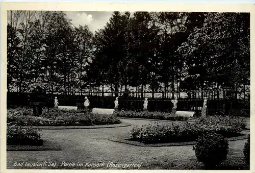 Bad Lausick, Partie im Kurpark Rosengarten -502342