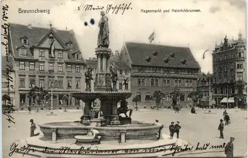 Braunschweig, hagenmarkt und Heinrichbrunnen -386226