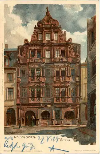 Heidelberg - Zum Ritter - Litho -601020