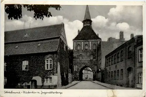 Stralsund, Kütertor mit Jugendherberge -502498