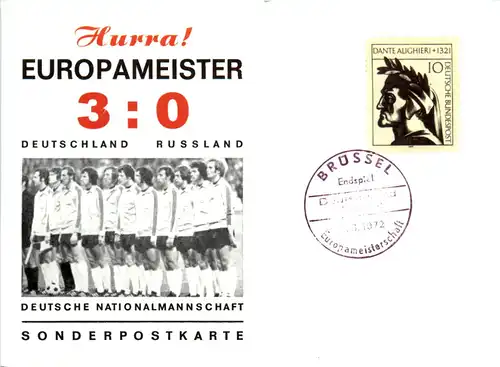Fussball Deutschland - Russland 1972 EM -470726