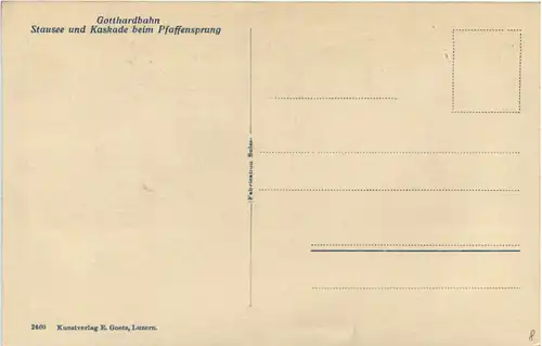 Gotthardbahn - Stausee beim Pfaffensprung -601046