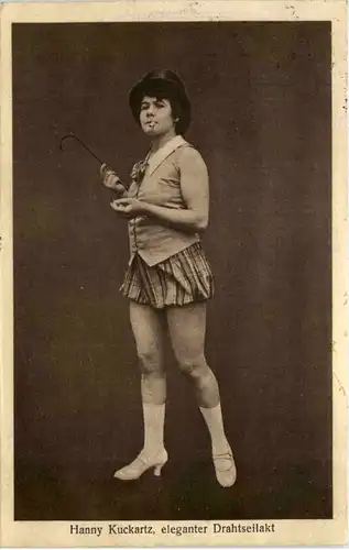 Hanny Kuckartz - Eleganter Drahtseilakt Zirkus -602204