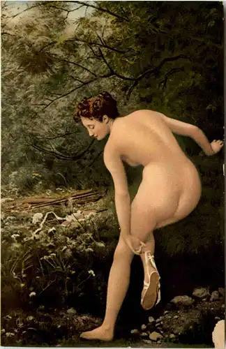 Erotik - Künstlerkarte I. Wencker -602594