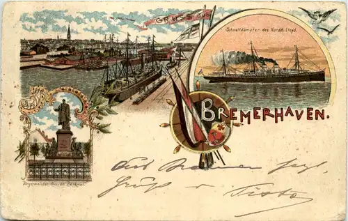 Gruss aus Bremerhaven - Litho -601652