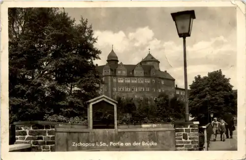 Zschopau, Partie an der Brücke -387004