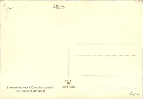 Bremerhaven - Columbusbahnhof -601932