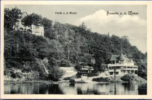 Hameln an der Weser - Partie an der Weser -600096