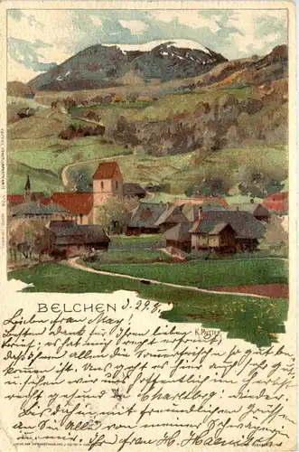 Belchen - Litho Künstlerkarte K. Mutter - Litho -603446