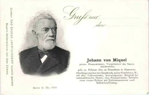 Johann von Miquel - Politiker -602500