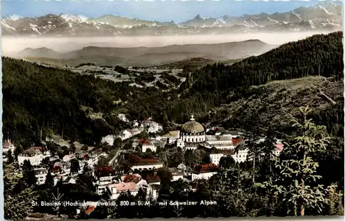 St. Blasien mit Schweizer Alpen -387734