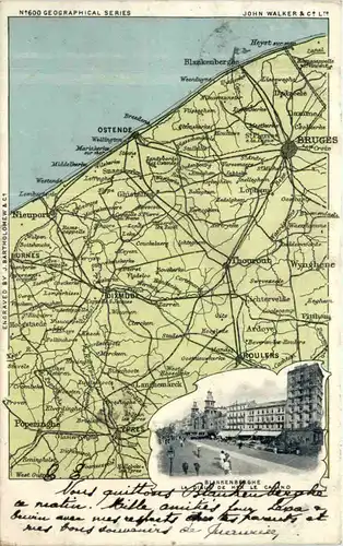 Blankenberghe - Map Landkarte -600562