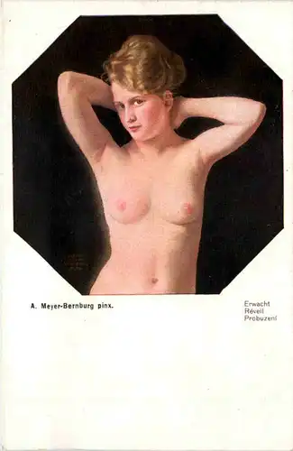 Erotik - Künstlerkarte Meyer Bernburg -602508