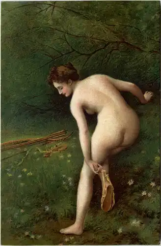 Erotik - Künstlerkarte I. Wencker -603130