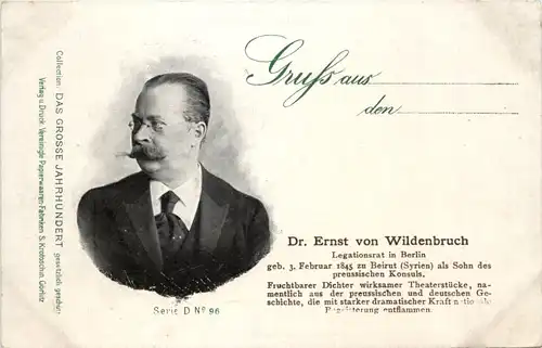 Dr. Ernst von Wildenbruch - Legationsrat in Berlin -602532