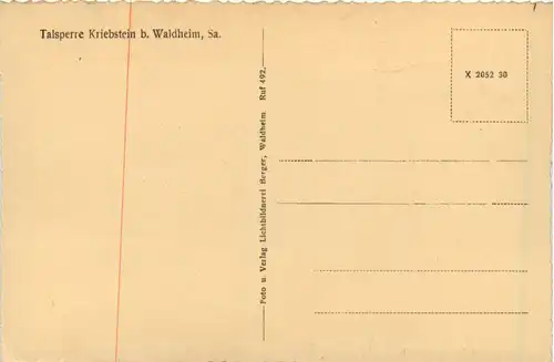 Talsperre bei Kriebstein bei Waldheim -471986