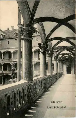 Stuttgart, alter Schlosshof -387864