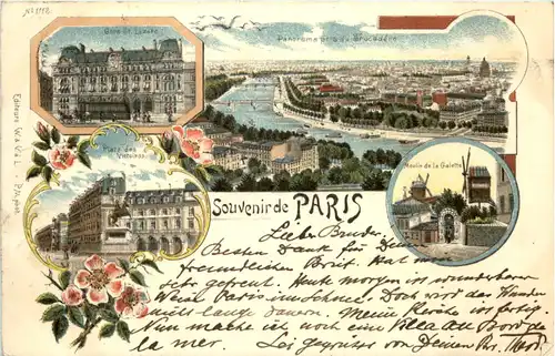 Souvenir de Paris - Litho -603764