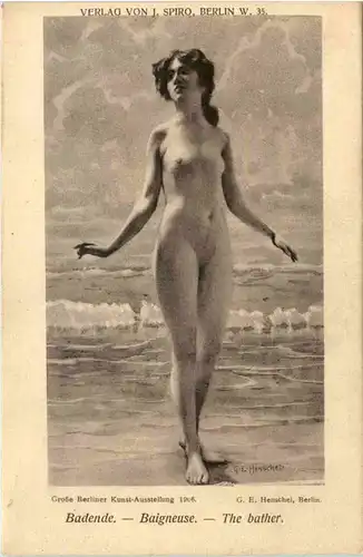 Erotik - Künstlerkarte G.E. Henschel -603210