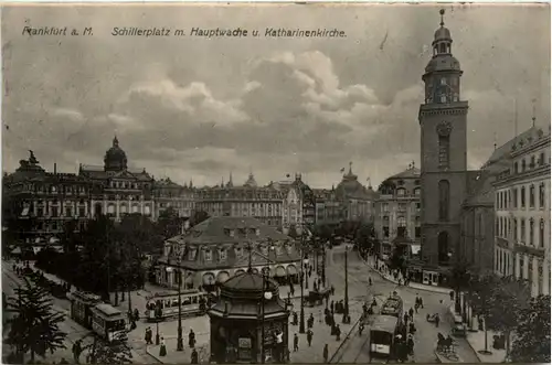 Frankfurt, Schillerplatz m. Hauptwache u. Katharinenkirche -387974