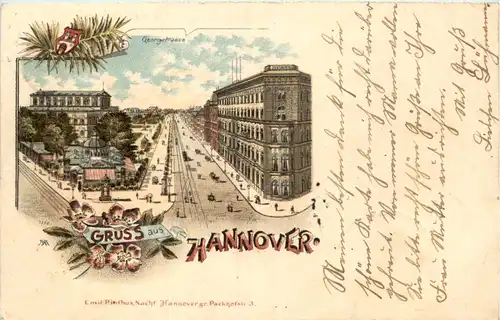 Gruss aus Hannover - Litho -603416