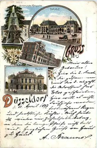 Gruss aus Düsseldorf - Litho -603516