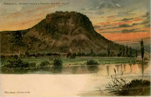 Singen Hohentwiel - F. Killinger - Berge mit Gesichtern -602920