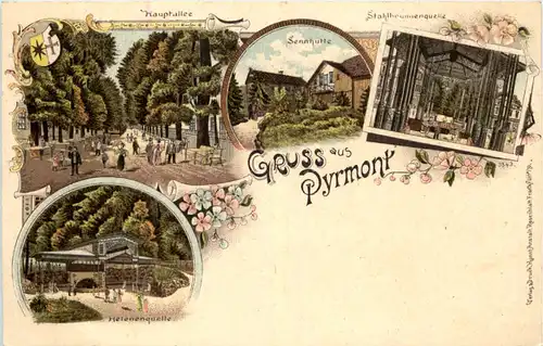 Gruss aus Pyrmont - Litho -603422