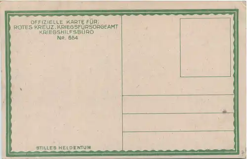 Kriegsfürsorgeamt - Stilles Heldentum -601062