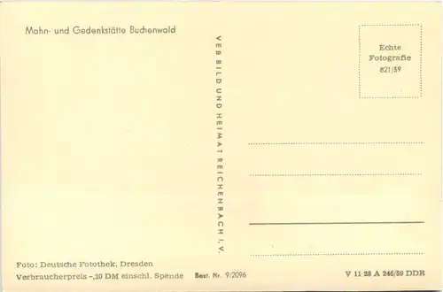 Mahn und Gedenkstätte Buchenwald - Weimar -601082