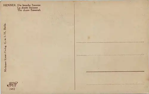 Erotik - Künstlerkarte Henner -603180