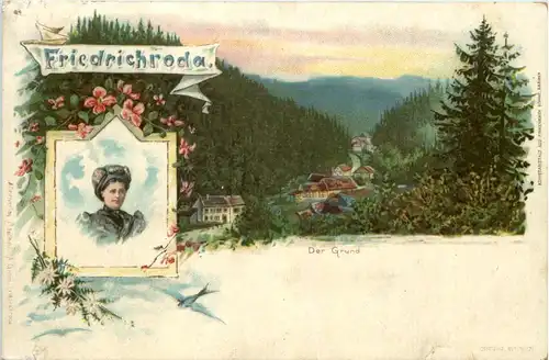 Gruss aus Friedrichroda - Litho -603452