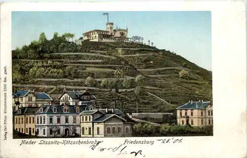 Radebeul - Nieder Lössnitz-Kötzschenbroda - Friedensburg - Luna Karte -603404