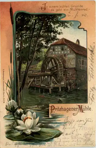 Pritzhagener Mühle - Litho -603552