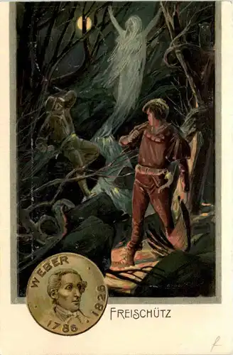 Weber - Freischütz - Prägekarte -603066