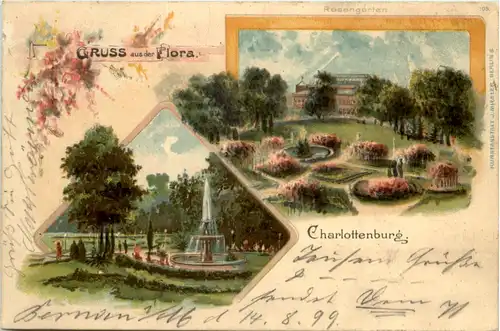 Gruss aus der Flora - Charlottenburg - Litho -603484