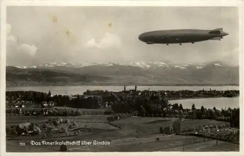 Das Amerikaluftschiff über Lindau - Zeppelin -604354