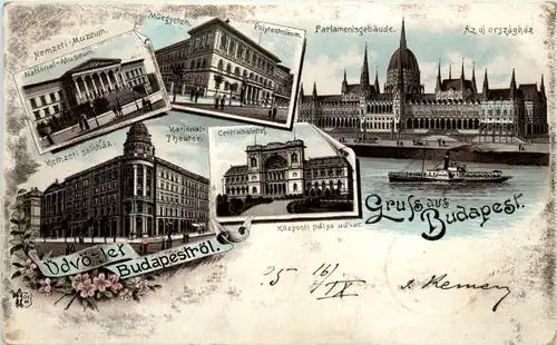 Gruss aus Budapest - Litho -473046