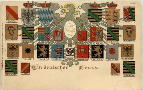Ein deutscher Gruss - Litho -603822