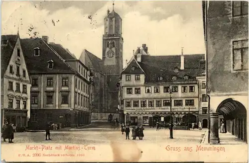 Gruss aus Memmingen - Marktplatz -604944