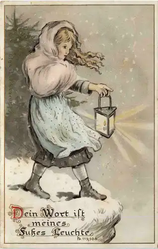 Frau mit Laterne -602122