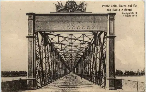 Ponte dela Becca sul Po tra Pavia e Broni -604118