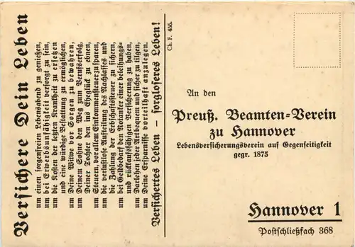 Hannover - Preussischer Beamten Verein -602642