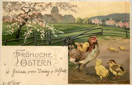 Ostern - Prägekarte -604750