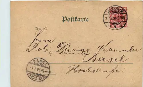 Gruss aus Mannheim - Litho 1894 - Vorläufer -604642