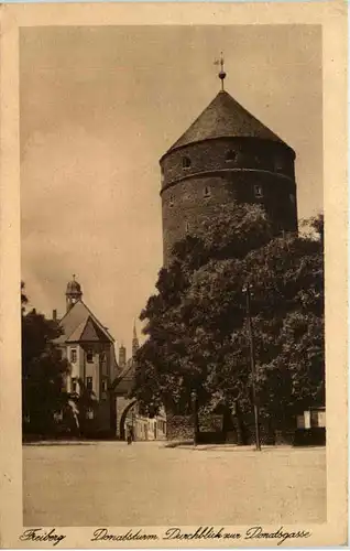 Freiberg, Donatsturm, Durchblick zur Donatsgasse -503780