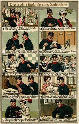 Die zehn Gebote des Soldaten - Humor -604782