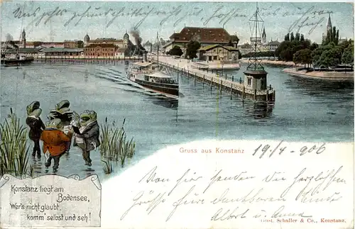 Gruss aus Konstanz - Frösche -604356