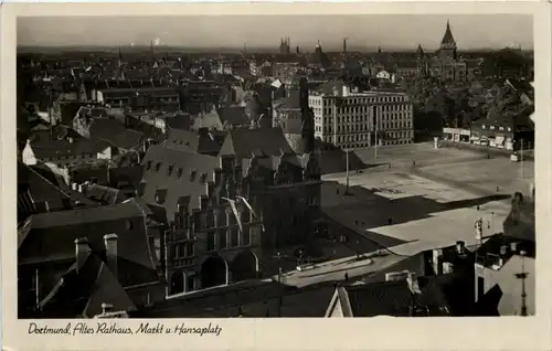 Dortmund, Altes Rathaus, Markt u. Hansaplatz -503820