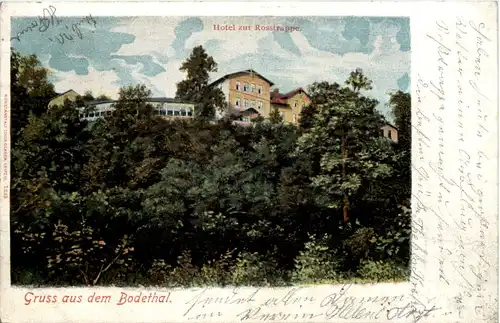 Gruss aus dem Bodethal, Hotel zur Rosstrappe -504210